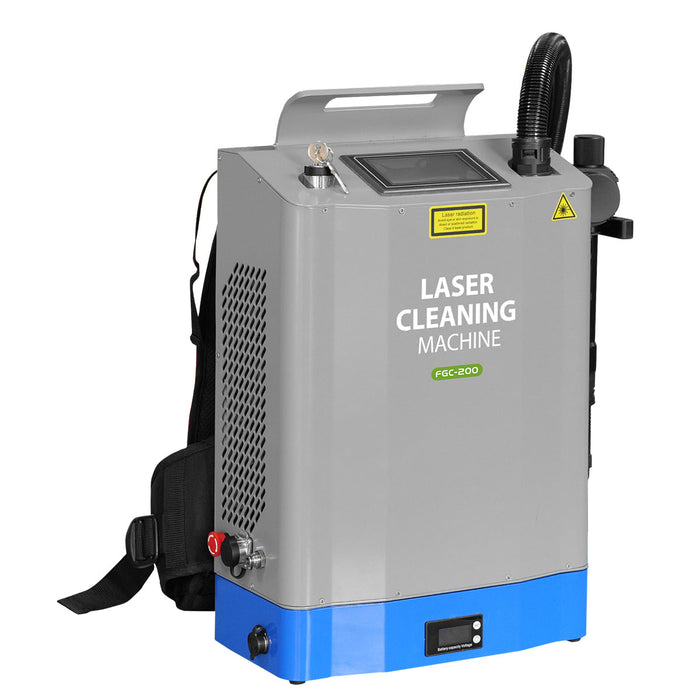 Dark Gray SFX 200W Portable Backpack Laser Cleaning Machine